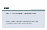 MPLS Deployment â€“ Best practices
