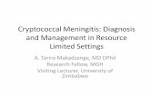 Cryptococcal Meningitis: Diagnosis and Management in Resource