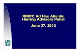 RIMFC Ad Hoc Atlantic Herring Advisory Panel June 27, 2012