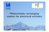 Photovoltaic recharging station for electrical vehicles