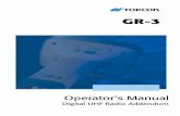 GR-3 Operator's Manual Digital UHF Radio Addendum