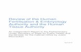 Review of the Human Fertilisation & Embryology Authority and the Human Tissue Authority