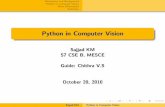 Python in Computer Vision - Sajjad