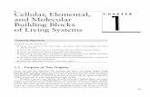 Cellular, Elemental, and Molecular Building Blocks 1 of Living Systems