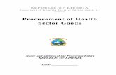 Procurement of Health Sector Goods - Public Procurement and