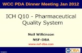 ICH Q10 - Pharmaceutical Quality System - Parenteral Drug Association