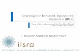 Investigator Initiated-Sponsored Research (IISR)
