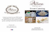 Event Catering - Allure Bakery, LLC