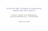 Scrape the Web: Strategies for programming websites that donâ€™t