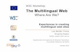 Experiences in creating multilingual web sites