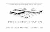 FOOD DETERIORATION - Armageddon