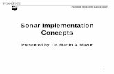 Sonar Implementation Concepts - Pennsylvania State University