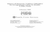 Impact of Domestic Offenders on Occupational Safety & Health: A