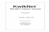 KwikNet Telnet User's Guide - KADAK AMX RTOS