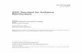 IEEE Standard For Software Maintenance - IEEE Std 1219-1998