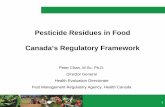 Pesticide Residues in Food Canadaâ€s Regulatory Framework