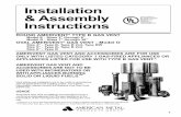 Installation & Assembly Underwriters Instructions Laboratories, Inc