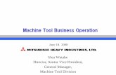 Machine Tool Business Operation - MHI