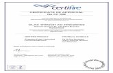 CERTIFICATE OF APPROVAL No CF 592 - Warrington Certification