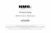 Processing Reference Manual - Biomolecular NMR Facility - Home