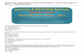 Business & Marketing Aptitude Multiple choice Questions 2011
