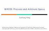 W4118: Process and Address Space
