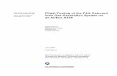 Flight-Testing of the FAA Onboard Inert Gas Generation System on
