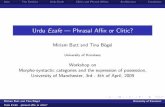 Urdu Ezafe --- Phrasal Affix or Clitic?