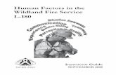 L-180: Human Factors in the Wildland Fire Service