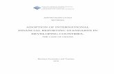ADOPTION OF INTERNATIONAL FINANCIAL REPORTING STANDARDS IN
