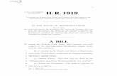 TH ST CONGRESS SESSION H. R. 1919 - Document Repository