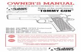 Owner's Manual for Auto-Ordnance 1911 models