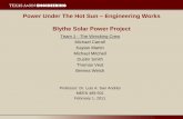 Power Under The Hot Sun Engineering Works Blythe Solar Power Project