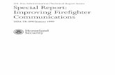 TR-099 Special Report: Improving Firefighter Communications