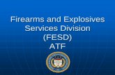 Firearms and Explosives Services Division (FESD) ATF