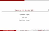 Calculus III: Section 12 - Ship