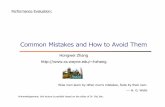 Common Mistakes and How to Avoid Them - Wayne State University