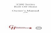 1500 Series Roll Off Hoist Ownerâ€™s Manual - Waste Industry Trucks