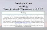 Antelope Class Writing Term 6, Week 7 learning - 13.7