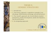 THEME 8: GENERIC STRATEGIES