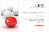 Cloud Computing for Finance - DBAK
