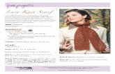 Lacy Knit Scarf - Instructional Media for Craft, Knitting, Crochet