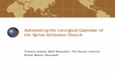 Automating the Liturgical Calendar of the Syriac Orthodox Church