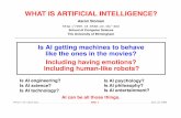 WHAT IS ARTIFICIAL INTELLIGENCE? - School of Computer Science