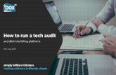How to run a tech audit - Ignite London