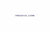PRENATAL CARE - Department of Public Health