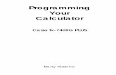 Programming Your Calculator