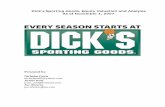 Dickâ€™s Sporting Goods, Equity Valuation and Analysis As of