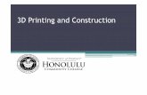 3D Printing and Construction - SAME) Honolulu