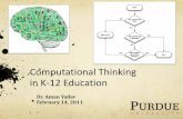 Computational Thinking in K-12 Education - start [Computer Science